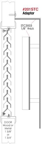 STC200 Door Louver with 201 Adaptor