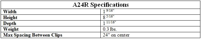 TMS Silent Clips-A24R Specifications