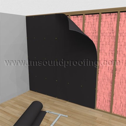 Installing Mass Loaded Vinyl in a wall