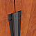 Dark Bronze and Neoprene Rubber Meeting Stile Applied on Interior Wooden Door