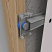 Resilient Sound Clip and channel installed on a wall Joist