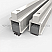 Clear Anodized Aluminum Adjustable Mortised Astragal for Soundproofing Double Doors