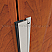 Aluminum with Sponge Neoprene Seal Meeting Stile Applied to Wooden Single Active Door, Closed