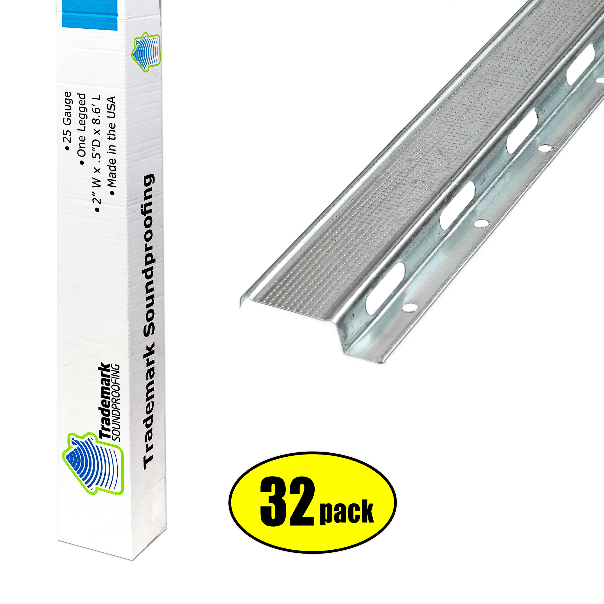 One Legged Resilient Channels | RC1 | for Decoupling Drywall from Wooden or  Steel Studs - TMSoundproofing