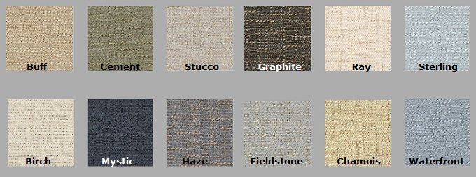 Color Options for Crosstown - Acoustical Fabric