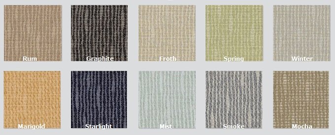 Color Options for Groove - Acoustic Fabric