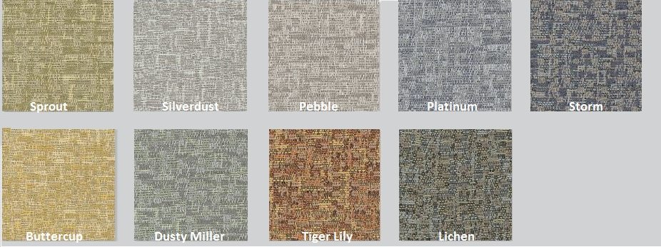 Color Chart for Acoustic Fabric-Auster