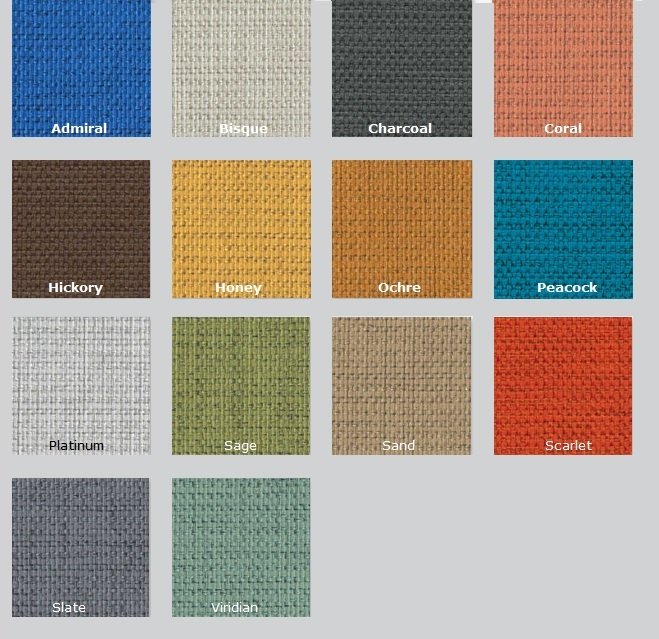 Color Options for Intuition Acoustic Fabric