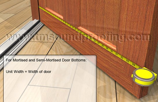 How To Measure for An Automatic Door Bottom - Semi-Mortised and Mortised