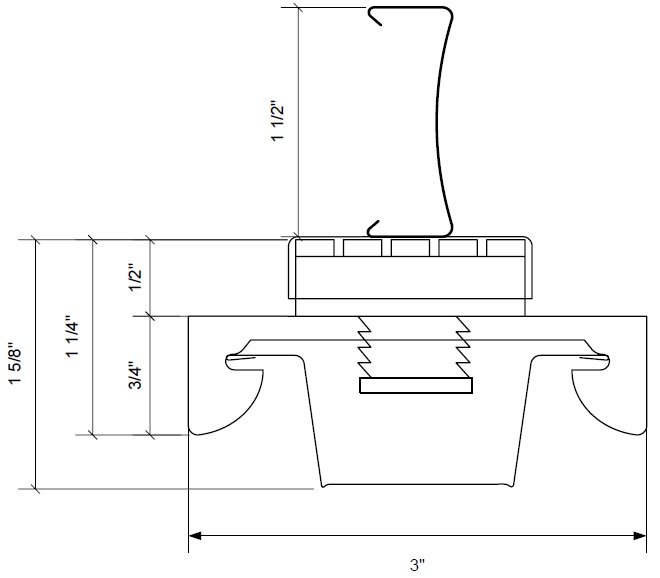 RSIC 1.5" Cold Rolled Channel Clips for Decoupling Dropped or Suspended Ceilings, www
