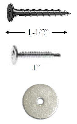 Fasteners REquired for RSIC-1