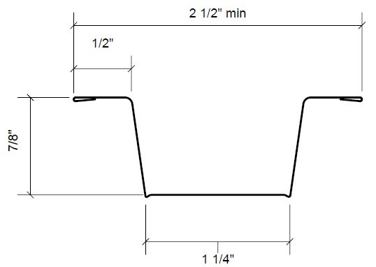Dimensions of Compatible Hat Channel for RSIC-V Value Clip