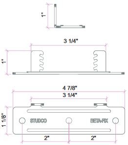 TMS Silent Brackets MBF Dimensions