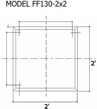 Tenmat 130-2x2 Dimensions