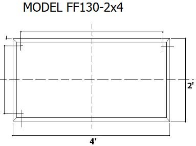 Tenmat 130-2x4 Dimensions