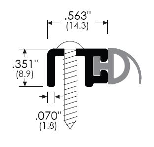 Soundproof Door Seal - Premium Door Seal Strip for Door Frame, Effective  Door Soundproofing Weather Stripping Solution - Teardrop Shape .375'' Wide  