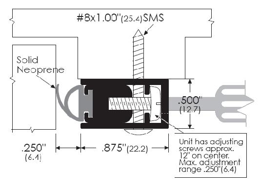 Adjustable Door Gasket for Soundproofing Projects