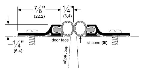 Product Specs of Meeting Stile with Silicone Bulb Seal
